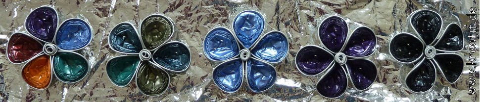 Blumen aus Nespressokapseln